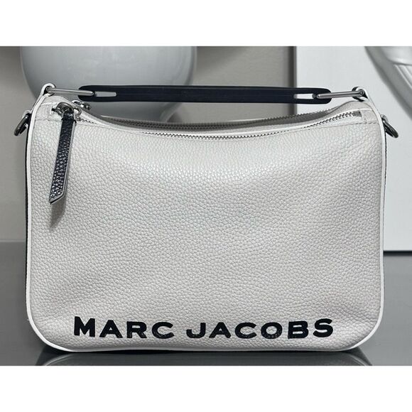 MARC JACOBS The Soft Box 23 Colorblock Leather Crossbody Bag, Cotton Multi - Picture 1 of 16